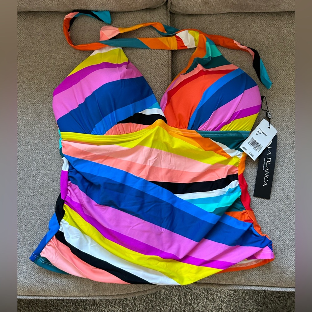 La Blanca Multi-Colored Swimsuit Top and Bottom